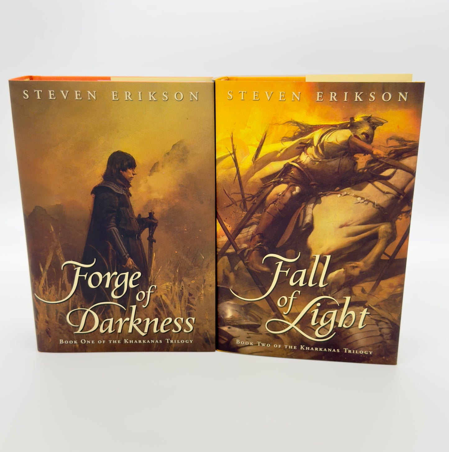 Forge of Darkness and Fall of Light by Steven Erikson Subterranean Press matching Numbered + rights