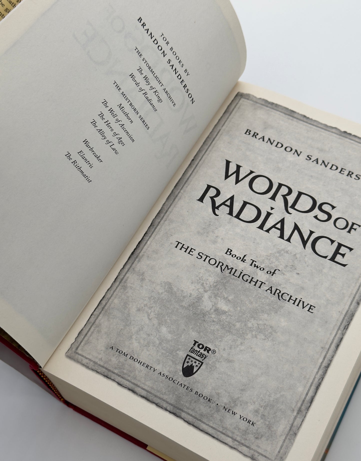 Words of Radiance First Edition (Stormlight Archive #2) by Brandon Sanderson