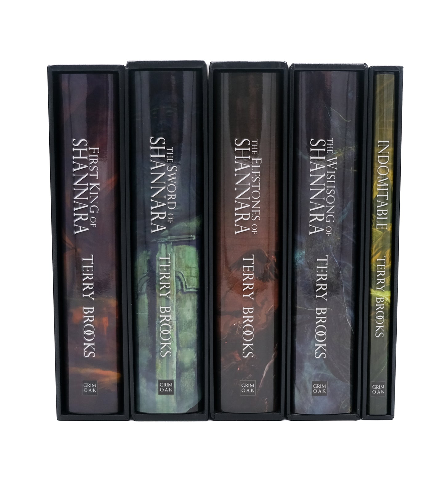 The Shannara Trilogy matching/numbered + Rights 5 book set by Terry Brooks Grim Oak Press