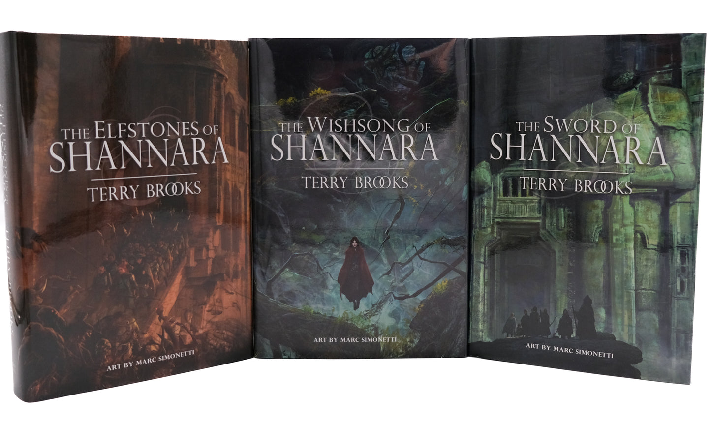 The Shannara Trilogy matching/numbered + Rights 5 book set by Terry Brooks Grim Oak Press