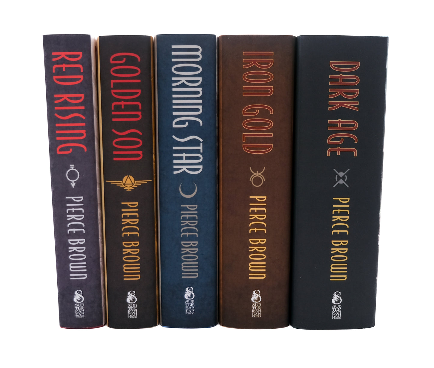 Red Rising Saga by Pierce Brown Full Set Matching + Rights numbered/signed Subteranean Press